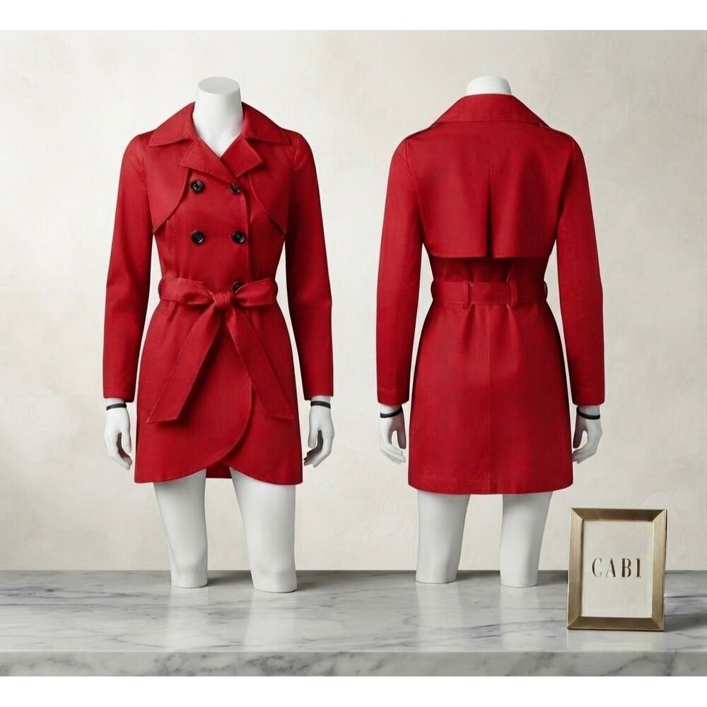 Cabi Women's Convertible jacket # 334 Color poppy (red) SZ 8 NWT